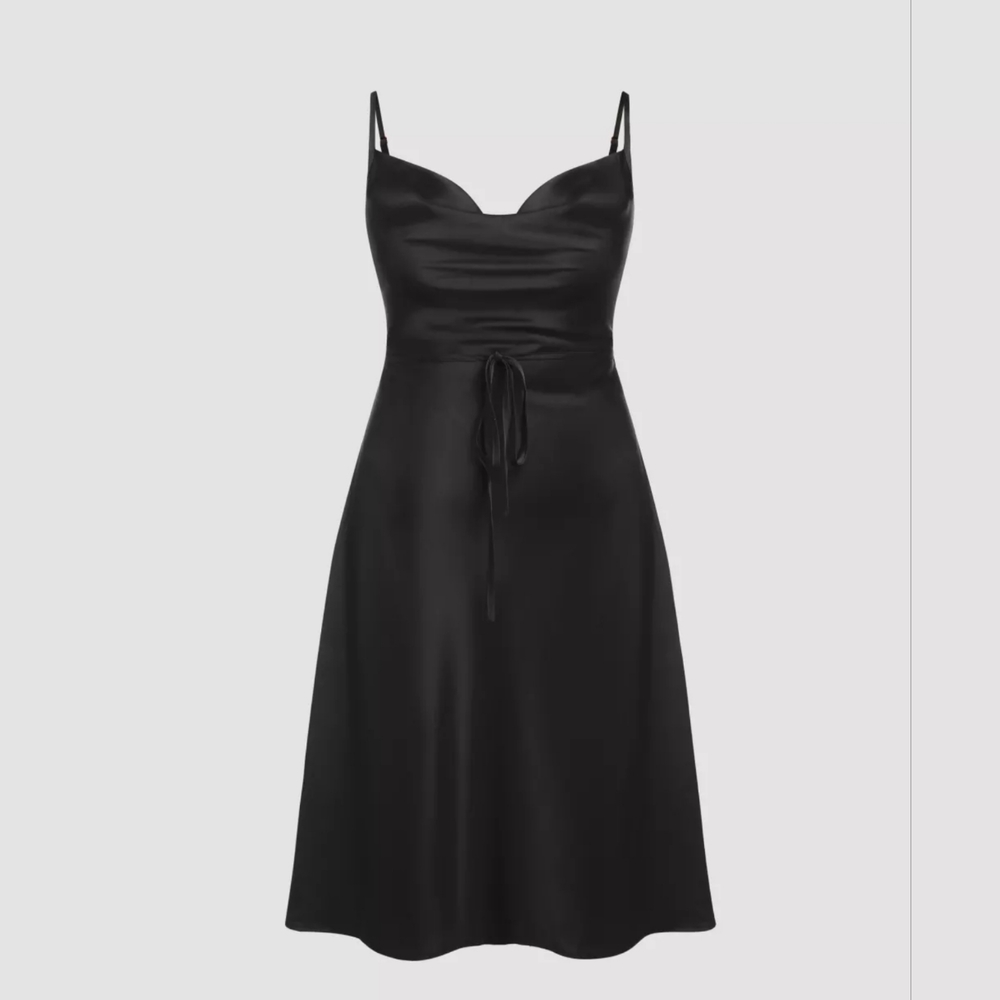 Satin Midi Dress